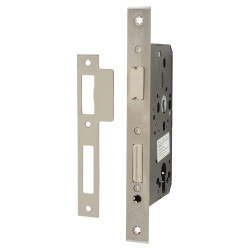 Arrone AR910 Euro Profile DIN Sashlock - 88mm Case - 60mm Backset - Square - Satin Stainless Steel