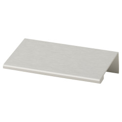 Touchpoint Vora Lipped Edge Cabinet Pull Handle - 64mm Centres - Brushed Aluminium