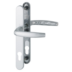 Hoppe Atlanta 1530/3346 uPVC Multipoint Door Handle - 200mm Bolt c/c - 92mm c/c - Silver