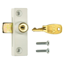 ERA Metal Window Lock - White - Pack of 1 with 1 Key