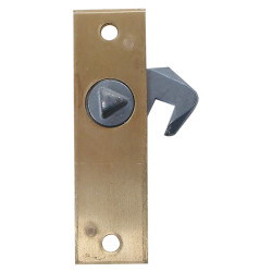 Hook Bolt Budget Lock - 78 x 23mm - Right Hand - Brass