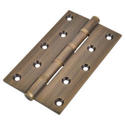 Performance Ball Bearing Butt Door Hinge - 152 x 89 x 4mm - Antique Brass - Pair