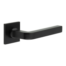 CRES by Frelan Black Fixed Dead Door Handles on Square Rose - CR-104 Range