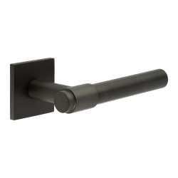 CRES by Frelan Dark Bronze Unsprung Fire Rated Door Handles on Square Rose - CR-103 Range