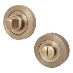 Excel Bathroom Turn & Release - 52mm Diameter - Antique Brass