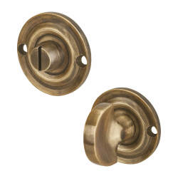 Hampstead Bathroom Turn & Release - 43mm Diameter - Florentine Bronze