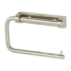 Dolphin Single Toilet Roll Holder - 93 x 147 x 23mm - Satin Stainless Steel