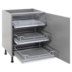 25kg Single Tray Soft Close Pull Out Organiser - Cabinet Width 600mm