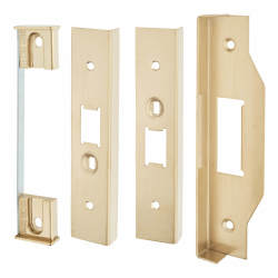 Hampstead 12mm Rebate Kit for Mortice Nightlatch - PVD Brass