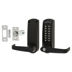 Codelocks CL610 Heavy Duty External Marine Grade Push Button Code Lock and Latch - Black