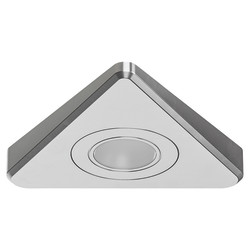 Sensio Nexus 2W LED Triangle Cabinet Downlight with Driver - 3/4/5000K - Stainless Steel - Pack of 3