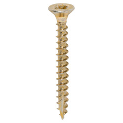 TIMCO Classic Pozi Countersunk Wood Screws - 4.0 x 35mm - Yellow Zinc - Pack of 200
