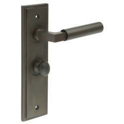 Burlington by Frelan Dark Bronze Fire Rated Bathroom Door Handles - Westminster - Inner 1 - 200 x 55mm