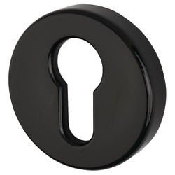 Hoppe AR600/27 Nylon Escutcheon - 52mm Diameter - Euro - Ebony Black - Pair