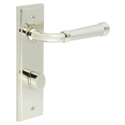 Burlington by Frelan Polished Nickel Fire Rated DIN Bathroom Door Handles - Highgate - Inner 2 - 200 x 55mm