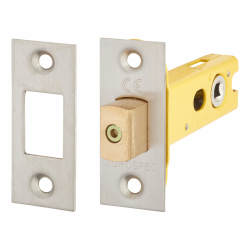 Altro 5mm Tubular Bathroom Deadbolt - 76mm Case - 57mm Backset - Square - Satin Stainless Steel