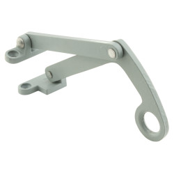 Recessed Quadilent Stay - 175mm Length - 150mm Throw - Silver Grey