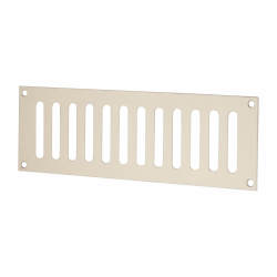 Altro Plain Slotted Vent - 229 x 76mm - 4085mm² Free Air Flow - Polished Stainless Steel