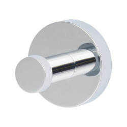 Croydex Epsom Flexi-Fix Single Robe & Towel Hook - 50.5 x 54 x 54mm - Polished Chrome