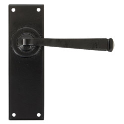 From The Anvil Black Latch Door Handles - Avon Range - 152 x 48mm