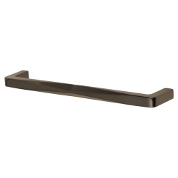 Crofts & Assinder Alnwick 12mm D-Bar Cabinet Pull Handle - 160mm Centres - Black Nickel