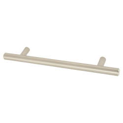 Touchpoint 12mm T-Bar Cabinet Pull Handle - 128mm Centres - Satin Nickel