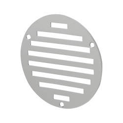 Altro Circular Slotted Vent -102 x 102mm - 1125mm² Free Air Flow - Polished Stainless Steel