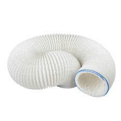 Manrose 5"/125mm PVC Flexible Ducting - 3000mm - White