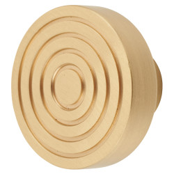 Frelan Hoxton Murray Round Cabinet Knob - 40mm Diameter - Satin Brass