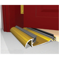 Exitex Low Height Macclex Threshold - 1829mm Length - Thick Inward Opening Doors - Gold Anodised