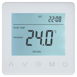 Heat My Home HMH100 Programmable Thermostat for Electric Underfloor Heating - White
