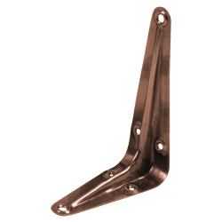 Rothley London Pattern Shelf Bracket - 125 x 100mm - Antique Copper