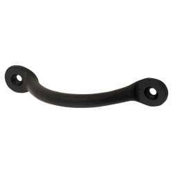 Olde Forge Bean Bow Cabinet Pull Handle - 88mm Centres - Black Iron