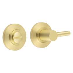 Burlington by Frelan Easy Turn & Release with Chamfered Rose - 50mm Diameter - Satin Brass