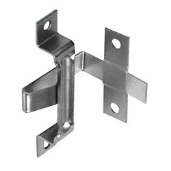 Plinth Fixing Bracket - 74 x 40 x 40 x 43 x 12.7mm - Zinc Plated - Pack of 10