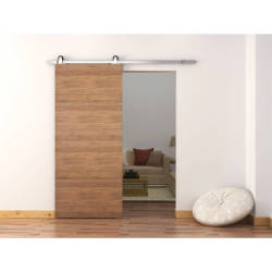 Barrierslide Ivan 2.0 Barn Strap Sliding Door Gear Kit - 2000mm Track - Satin Stainless Steel