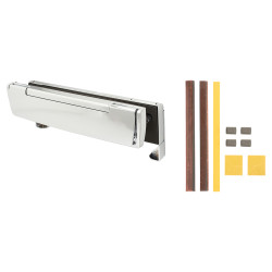 Arrone AR708HS Fire Rated TS008 Security Letter Plate - 310 x 21mm - Polished Chrome