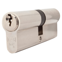 Touchpoint 5 Pin 90mm Euro Double Cylinder - 45 + 45mm - Polished Nickel - Keyed to Differ