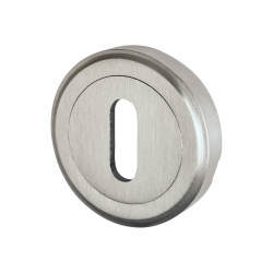 Heritage Brass by M Marcus Escutcheon - 48mm Diameter - Keyhole - Satin Chrome