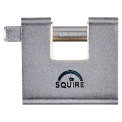 Squire ASWL1 KA1 Armoured Steel Shutter Lock - 60mm Body - 22 x 12mm Shackle - Keyed Alike - Chrome