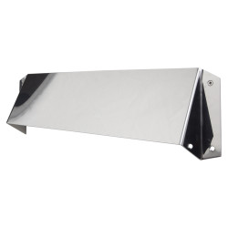 Touchpoint Security Hood - 300 x 89mm - Polished Stainless Steel