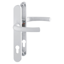 Hoppe Tokyo 1710RH/3633N uPVC Multipoint Door Handle - Long Plate - 92mm c/c - White