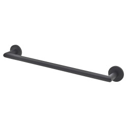 Altro Classic Round Towel Rail - 453 x 67 x 19mm - Matt Black