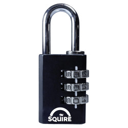Squire CTL30 Tough Lock Combination Padlock - 30mm Body - 13 x 26mm Shackle - Black