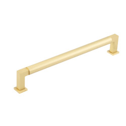 Burlington by Frelan Westminster 17.5mm D-Bar Cabinet Pull Handle - 224mm c/c - Satin Brass