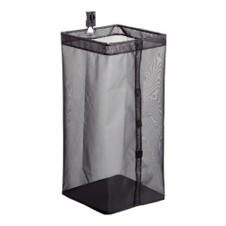 elfa Garage+ Storage Top Track System - Large Square Mesh Bag for Storage Track - Matt Grey