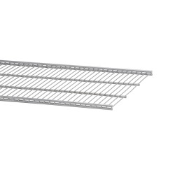 elfa Top Track System - Click In Ventilated Wire Shelf - 607 x 494mm - Platinum