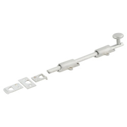 Hampstead French Door Bolt/Flat Section Bolt - 202 x 42mm - Satin Chrome