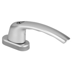 Hoppe uPVC/Timber Tilt & Turn Espagnolette Locking Multipoint Window Handle - Dual - Anodised Silver