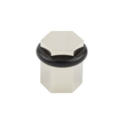 Burlington by Frelan Hexagonal Floor Door Stop - 40 x 38mm - Polished Nickel